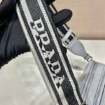 Replica Prada Leather bag with shoulder strap 1BH082 White40090 - Image 5