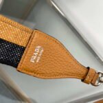 Replica Prada Leather bag with shoulder strap 1BH082 brown40080 - Image 6