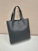 Replica Prada 2VG092 Leather Tote Shoulder Bags Black39772