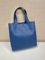 Replica Prada 2VG092 Leather Tote Shoulder Bags Blue39773