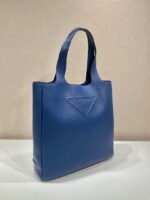 Replica Prada 2VG092 Leather Tote Shoulder Bags Blue39773 - Image 2