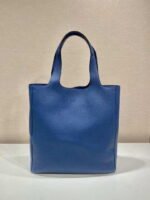 Replica Prada 2VG092 Leather Tote Shoulder Bags Blue39773 - Image 3