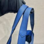 Replica Prada 2VG092 Leather Tote Shoulder Bags Blue39773 - Image 6