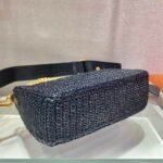 Replica Prada 1BH204 Prada Re-Edition 2005 Raffia Bag in Black39458 - Image 6