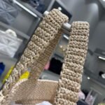 Replica Prada Small Raffia tote bag 1BG422 Apricot40442 - Image 3