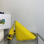 Replica Prada Saffiano Prada Triangle bag 2VH155 Yellow40399 - Image 2