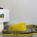 Replica Prada Saffiano Prada Triangle bag 2VH155 Yellow40399 - Image 4