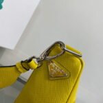 Replica Prada Saffiano Prada Triangle bag 2VH155 Yellow40399 - Image 5