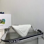 Replica Prada Saffiano Prada Triangle bag 2VH155 White40378