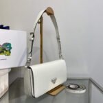 Replica Prada Brushed leather Prada Femme 1BD323 White39964 - Image 2