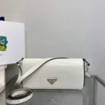 Replica Prada Brushed leather Prada Femme 1BD323 White39964
