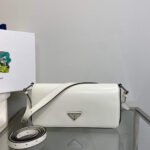 Replica Prada Brushed leather Prada Femme 1BD323 White39964 - Image 6