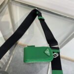 Replica Prada Leather Prada Triangle shoulder bag 1BH190 Green40129 - Image 8