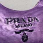 Replica Prada 1NE515 Re-Edition 2000 sequined Re-Nylon mini-bag Purple39489 - Image 4
