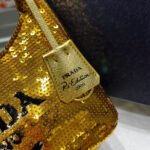 Replica Prada 1NE515 Re-Edition 2000 sequined Re-Nylon mini-bag Gold39479 - Image 3