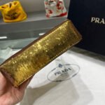 Replica Prada 1NE515 Re-Edition 2000 sequined Re-Nylon mini-bag Gold39479 - Image 5