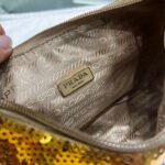 Replica Prada 1NE515 Re-Edition 2000 sequined Re-Nylon mini-bag Gold39479 - Image 8
