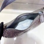 Replica Prada 1NE515 Satin mini-bag with artificial crystals gray39623 - Image 5