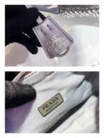 Replica Prada 1NE515 Satin mini-bag with artificial crystals gray39623 - Image 6