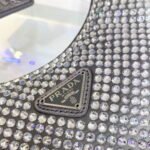 Replica Prada 1NE515 Satin mini-bag with artificial crystals gray39623 - Image 7