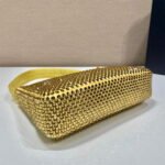 Replica Prada 1NE515 Satin mini-bag with artificial crystals Yellow39683 - Image 4