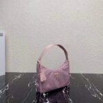 Replica Prada 1NE515 Satin mini-bag with artificial crystals Pink39654 - Image 2