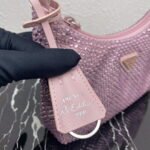 Replica Prada 1NE515 Satin mini-bag with artificial crystals Pink39654 - Image 5