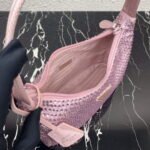 Replica Prada 1NE515 Satin mini-bag with artificial crystals Pink39654 - Image 7