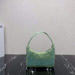 Replica Prada 1NE515 Satin mini-bag with artificial crystals Green39634