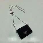 Replica Prada Cardholder with shoulder strap and sequins 1MR024 Black39974 - Image 4
