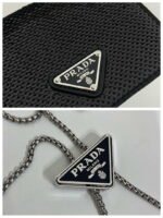 Replica Prada Cardholder with shoulder strap and sequins 1MR024 Black39974 - Image 8