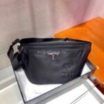 Replica Prada 2VL033 Nylon and Saffiano leather belt Bag in Black39896 - Image 2