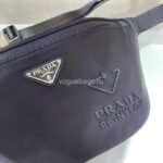 Replica Prada 2VL033 Nylon and Saffiano leather belt Bag in Black39896 - Image 7