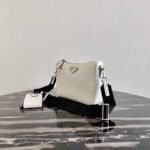Replica Prada 2VH113 Saffiano leather shoulder Bag in White39858 - Image 2