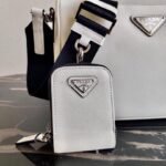 Replica Prada 2VH113 Saffiano leather shoulder Bag in White39858 - Image 7