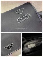 Replica Prada 2VD039 Re Nylon And Saffiano Leather Shoulder Bag in Black39723 - Image 5