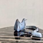 Replica Prada 1BH204 Prada Re-Edition 2005 Nylon Bag Light Blue39417