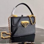Replica Prada Saffiano Leather Symbole Bag 1BN021 Black40357 - Image 4