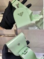 Replica Prada Panier ostrich leather 1BA319 Bag Green40310 - Image 7