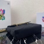 Replica Prada Nylon Vintage Chain Stray Bag 1BD630 Black40250 - Image 3