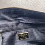 Replica Prada Nylon Vintage Chain Stray Bag 1BD630 Black40250 - Image 8