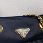 Replica Prada Nylon Vintage Chain Stray Bag 1BD625 Black40231 - Image 4