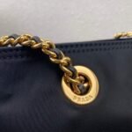 Replica Prada Nylon Vintage Chain Stray Bag 1BD625 Black40231 - Image 5