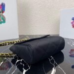 Replica Prada Nylon Vintage Chain rhombus stray Bag 1BD619 Black40190 - Image 3