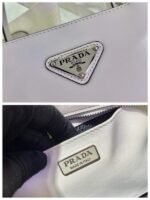Replica Prada Brushed leather handbag 1BA320 White39925 - Image 7