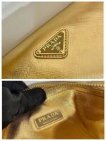 Replica Prada Leather Prada Triangle shoulder bag 1BH190 Gold40110 - Image 8