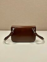 Replica Prada 2VD061 Black Brushed Leather Mini-bag With Shoulder Strap Brown39744 - Image 3