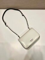 Replica Prada 2VD061 Black Brushed Leather Mini-bag With Shoulder Strap White39754 - Image 2