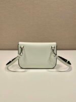 Replica Prada 2VD061 Black Brushed Leather Mini-bag With Shoulder Strap White39754 - Image 4