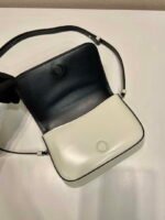 Replica Prada 2VD061 Black Brushed Leather Mini-bag With Shoulder Strap White39754 - Image 6